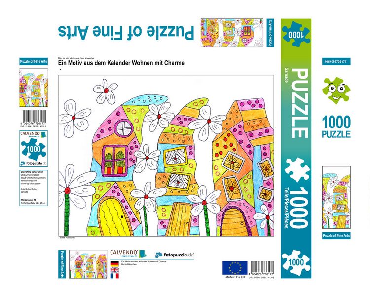 Produktbild: CALVENDO Puzzle Ein Motiv aus dem Kalender Wohnen mit Charme | 1000 Teile Lege-Gr&ouml;&szlig;e 64x48cm Foto-Puzzle f&uuml;r gl&uuml;ckliche Stunden