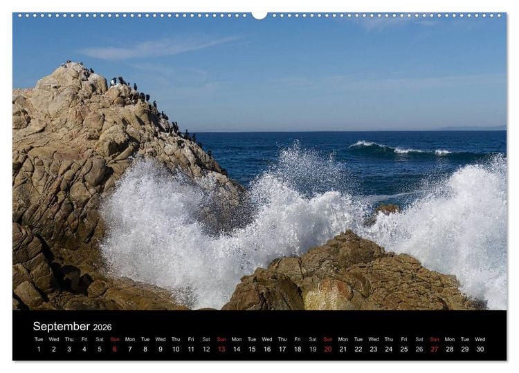 Produktbild: California Coasline (High Quality Premium Wall Calendar 2026 DIN A2 landscape),CALVENDO 12 Month Wall Calendar