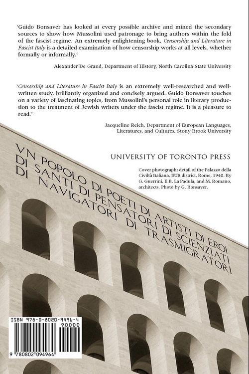 Produktbild: Censorship and Literature in Fascist Italy