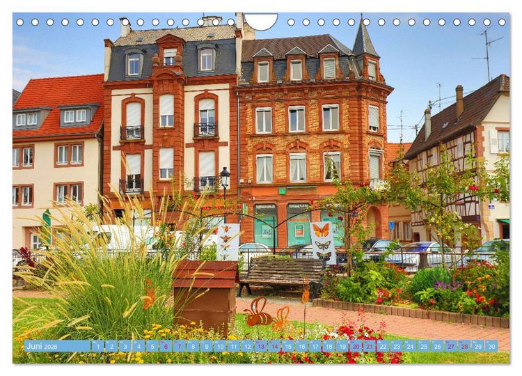 Produktbild: Bienvenue &agrave; Wissembourg. Spaziergang durch Wei&szlig;enburg im Elsass (Wandkalender 2026 DIN A4 quer), CALVENDO Monatskalender