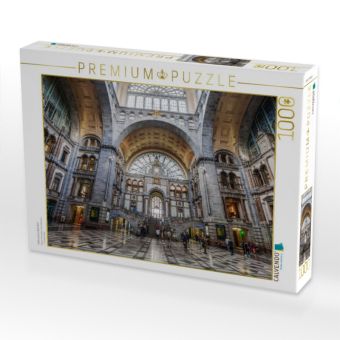 Produktbild: CALVENDO Puzzle Historischer Bahnhof | 1000 Teile Lege-Gr&ouml;&szlig;e 64x48cm Foto-Puzzle f&uuml;r gl&uuml;ckliche Stunden