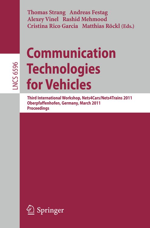 Produktbild: Communication Technologies for Vehicles