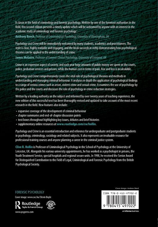 Produktbild: Psychology and Crime