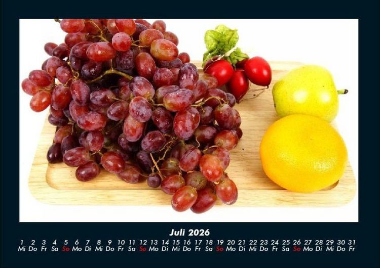 Produktbild: Obstkalender 2026 Fotokalender DIN A4