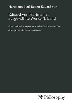 Produktbild: Eduard von Hartmann's ausgew&auml;hlte Werke, 1. Band