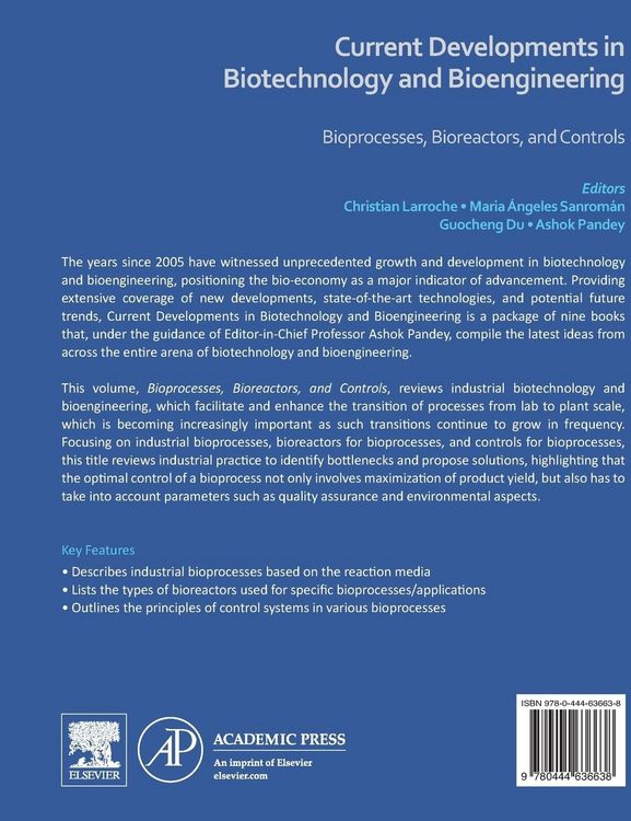 Produktbild: Current Developments in Biotechnology and Bioengineering