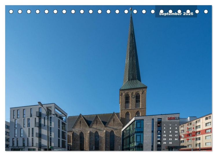 Produktbild: Dortmunds mittelalterliche Kirchen (Tischkalender 2026 DIN A5 quer), CALVENDO Monatskalender