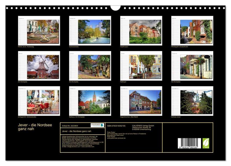Produktbild: Jever - die Nordsee ganz nah (Wandkalender 2026 DIN A3 quer), CALVENDO Monatskalender