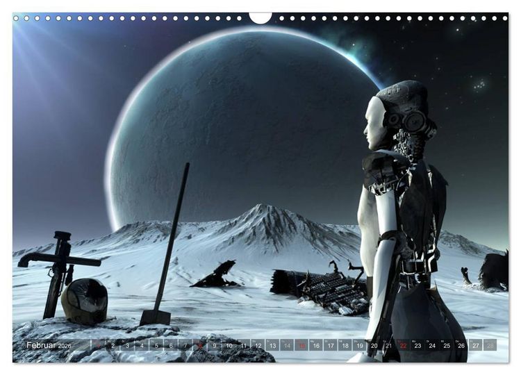 Produktbild: Planetare Traumwelten (Wandkalender 2026 DIN A3 quer), CALVENDO Monatskalender