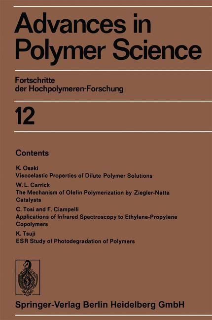 Produktbild: Advances in Polymer Science