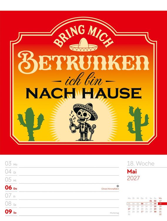 Produktbild: Klartext Spr&uuml;chekalender Wochenplaner 2027