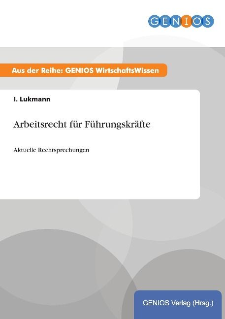 Produktbild: Arbeitsrecht f&uuml;r F&uuml;hrungskr&auml;fte