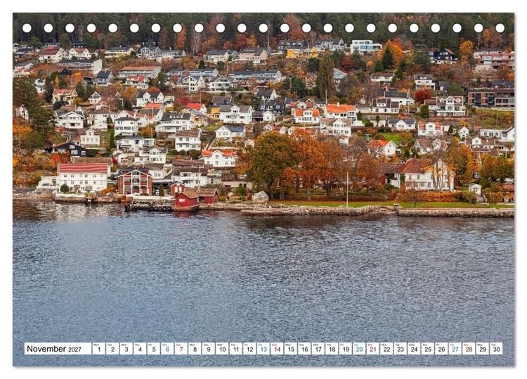 Produktbild: Oslo and the Oslofjord (Desk Calendar 2027 DIN A5 landscape), CALVENDO 12 Month DeskCalendar