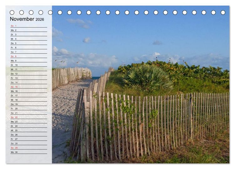 Produktbild: FLORIDA Idyllischer Sonnenscheinstaat (Tischkalender 2026 DIN A5 quer), CALVENDO Monatskalender