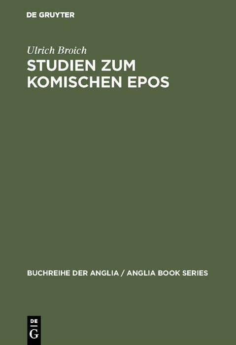 Produktbild: Studien zum komischen Epos