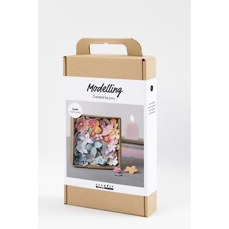 Produktbild: Creativ Company DIY Kreativ Set Modellieren, Blumen, Pastellfarben