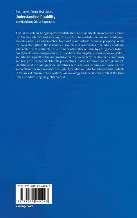 Produktbild: Understanding Disability
