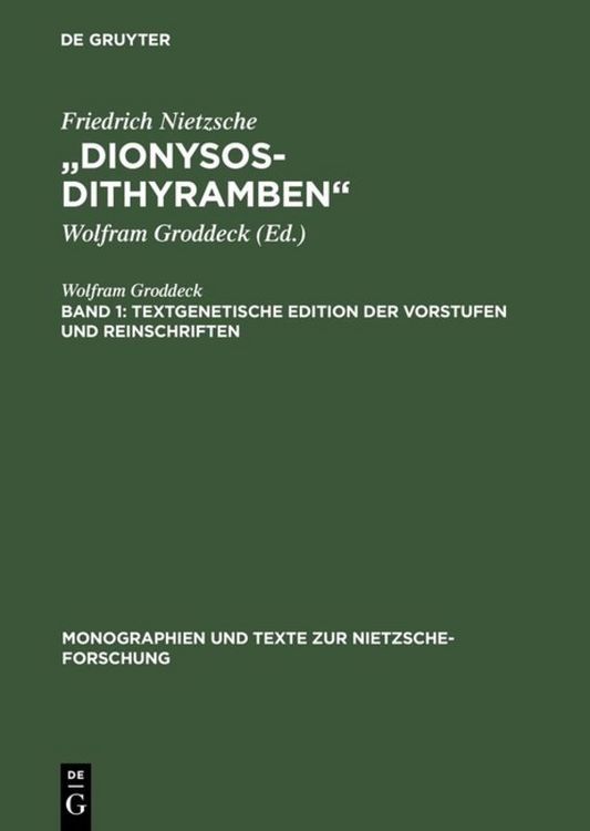 Produktbild: &bdquo;Dionysos-Dithyramben&ldquo;