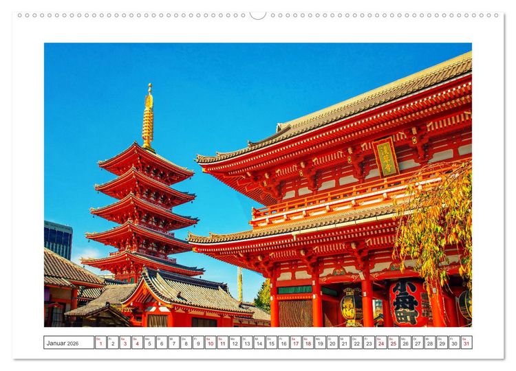 Produktbild: Tokio - Tradition und Moderne (Wandkalender 2026 DIN A2 quer), CALVENDO Monatskalender