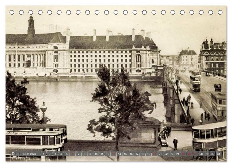 Produktbild: Sch&ouml;nes altes London in historischen Bildern (Tischkalender 2026 DIN A5 quer), CALVENDO Monatskalender