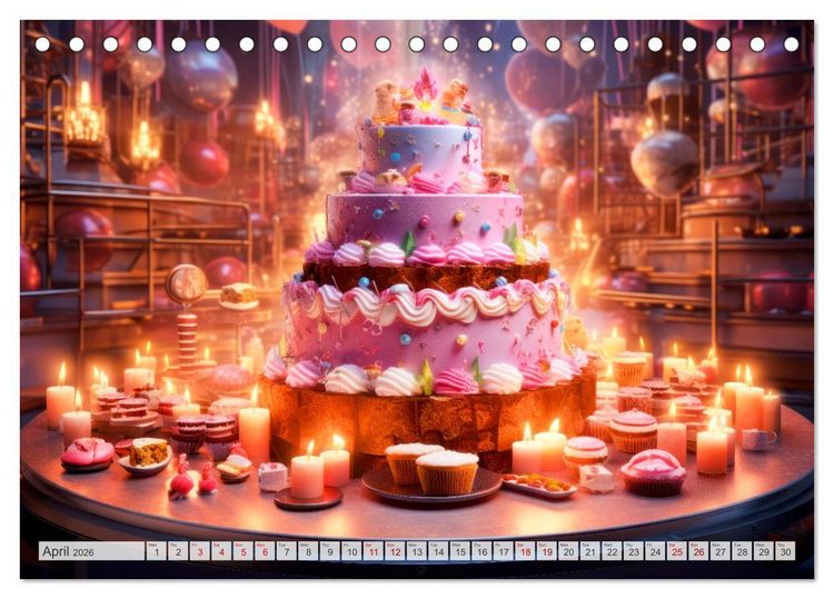 Produktbild: One year full of delights (Desk Calendar 2026 DIN A5 landscape), CALVENDO 12 Month DeskCalendar