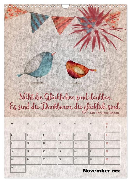 Produktbild: Lebensweisheiten zum Reflektieren (Wandkalender 2026 DIN A3 hoch), CALVENDO Monatskalender