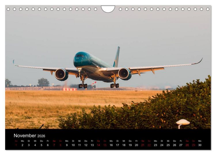 Produktbild: Leidenschaft Flugzeuge (Wandkalender 2026 DIN A4 quer), CALVENDO Monatskalender