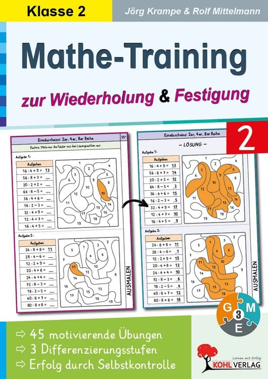 Produktbild: Mathe-Training zur Wiederholung und Festigung / Klasse 2