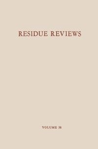 Produktbild: Residue Reviews / R&uuml;ckstands-Berichte
