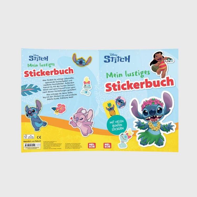 Produktbild: Disney Kreative Besch&auml;ftigung: Stitch: Mein lustiges Stickerbuch