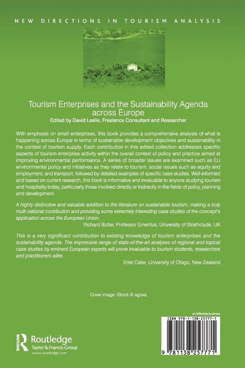 Produktbild: Tourism Enterprises and the Sustainability Agenda across Europe