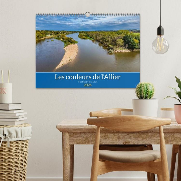 Produktbild: Les couleurs de l'Allier - Un affluent la Loire (Calendrier mural 2026 DIN A3 vertical), CALVENDO calendrier mensuel