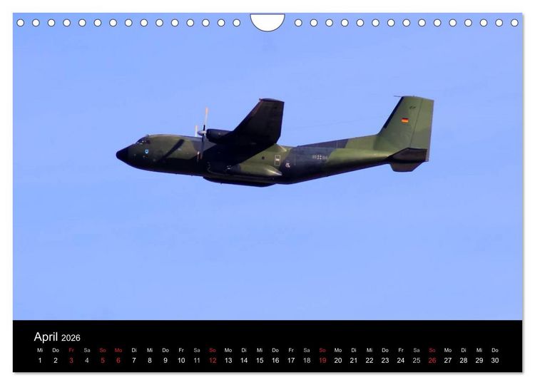 Produktbild: Milit&auml;r - Flugzeuge (Wandkalender 2026 DIN A4 quer), CALVENDO Monatskalender