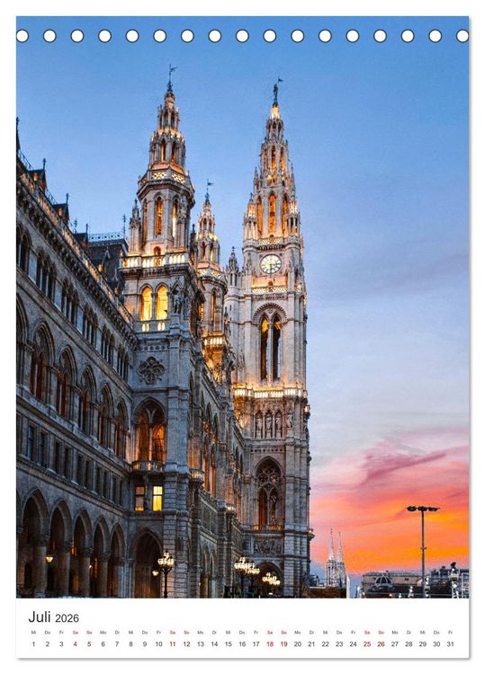 Produktbild: Ach du sch&ouml;nes Wien (Tischkalender 2026 DIN A5 hoch), CALVENDO Monatskalender