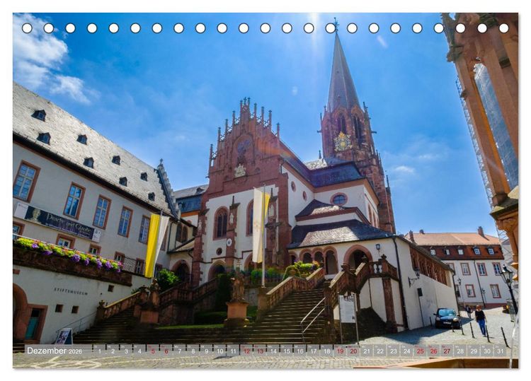 Produktbild: Ein Blick auf Aschaffenburg (Tischkalender 2026 DIN A5 quer), CALVENDO Monatskalender
