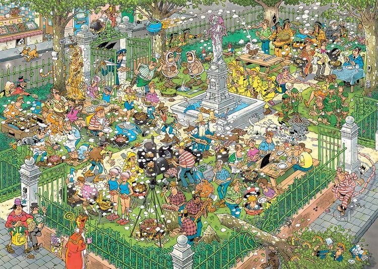 Produktbild: Jan van Haasteren -Grillparty (1000 pieces)