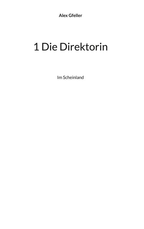 Produktbild: 1 Die Direktorin