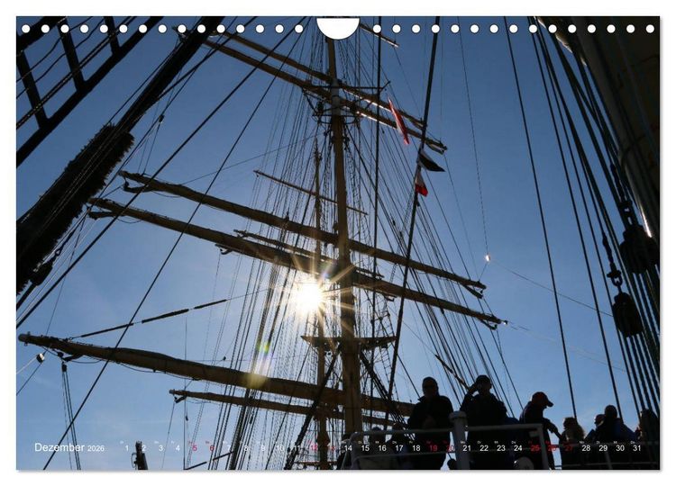 Produktbild: Segelschiffe auf der Elbe (Wandkalender 2026 DIN A4 quer), CALVENDO Monatskalender
