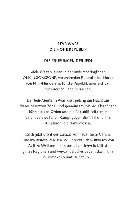 Produktbild: Star Wars: Die Hohe Republik - Die Tr&auml;nen der Namenlosen