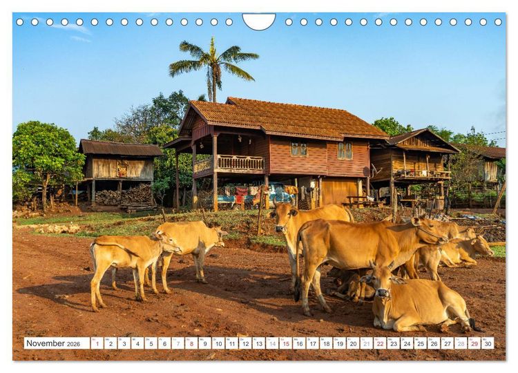 Produktbild: S&uuml;dostasien - Laos (Wandkalender 2026 DIN A4 quer), CALVENDO Monatskalender