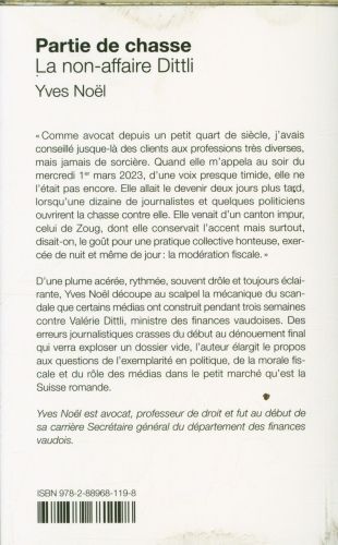 Produktbild: Partie de chasse: la non-affaire Dittli