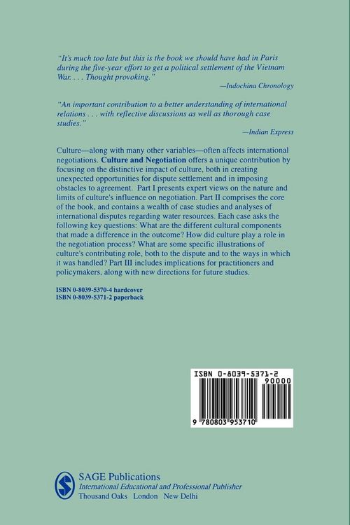 Produktbild: Culture and Negotiation