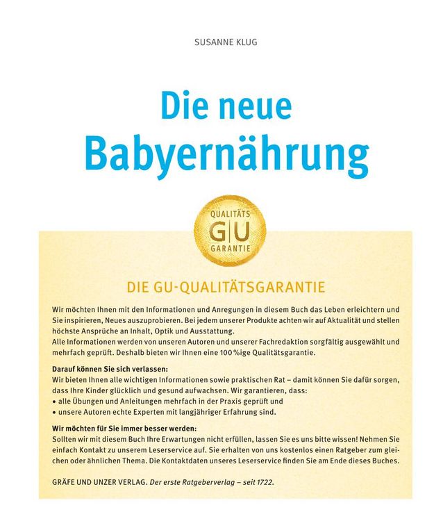 Produktbild: Die neue Babyern&auml;hrung