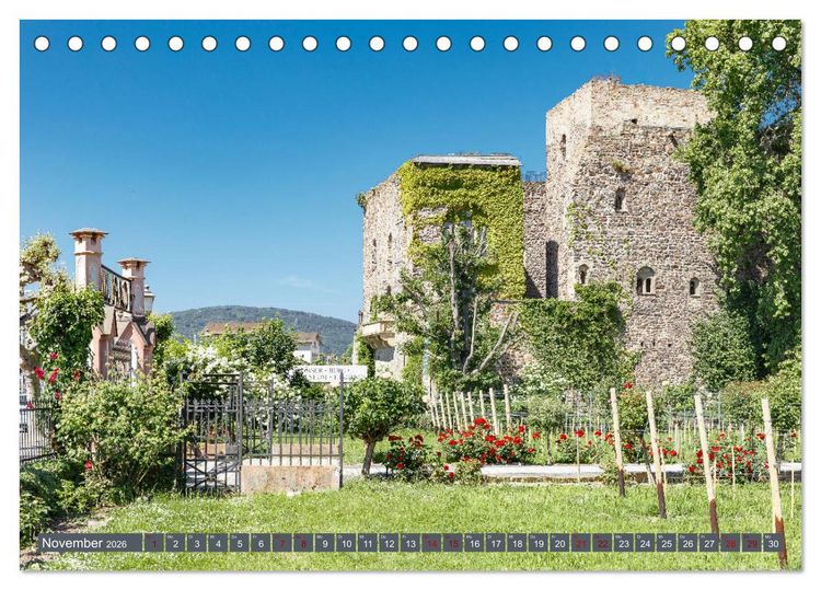 Produktbild: Burgen der Rheinromantik (Tischkalender 2026 DIN A5 quer), CALVENDO Monatskalender