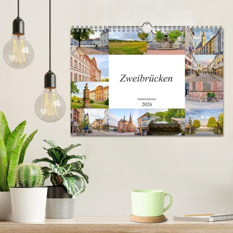 Produktbild: Zweibr&uuml;cken Impressionen (Wandkalender 2026 DIN A4 quer), CALVENDO Monatskalender