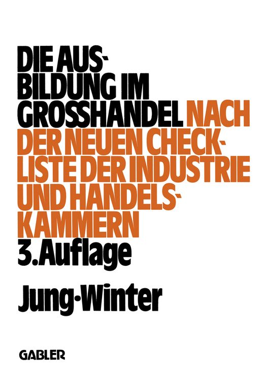 Produktbild: Die Ausbildung im Gro&szlig;handel