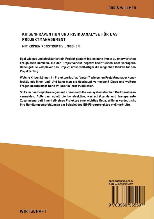 Produktbild: Krisenpr&auml;vention und Risikoanalyse f&uuml;r das Projektmanagement. Mit Krisen konstruktiv umgehen