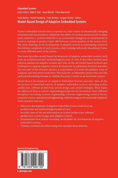 Produktbild: Model-Based Design of Adaptive Embedded Systems