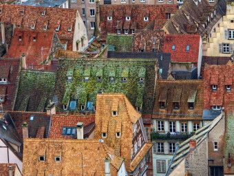 Produktbild: CALVENDO Puzzle &Uuml;ber den D&auml;chern von Stra&szlig;burg | 1000 Teile Lege-Gr&ouml;&szlig;e 64x48cm Foto-Puzzle f&uuml;r gl&uuml;ckliche Stunden