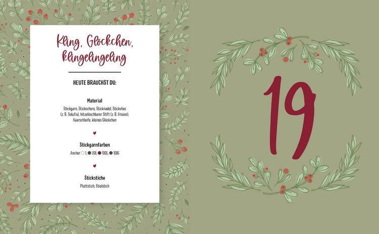 Produktbild: Mein Adventskalender-Buch &ndash;&nbsp;Stickzauber